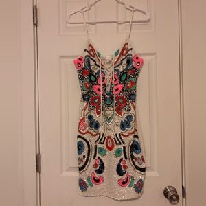 Venus Beaded Mini Dress